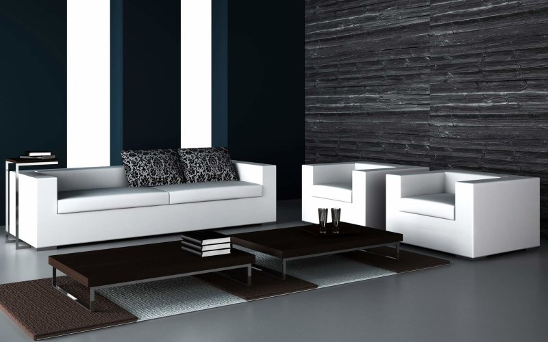 Living room sofa in modern style