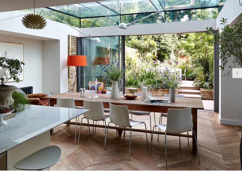 The interior of the kitchen of the dining room