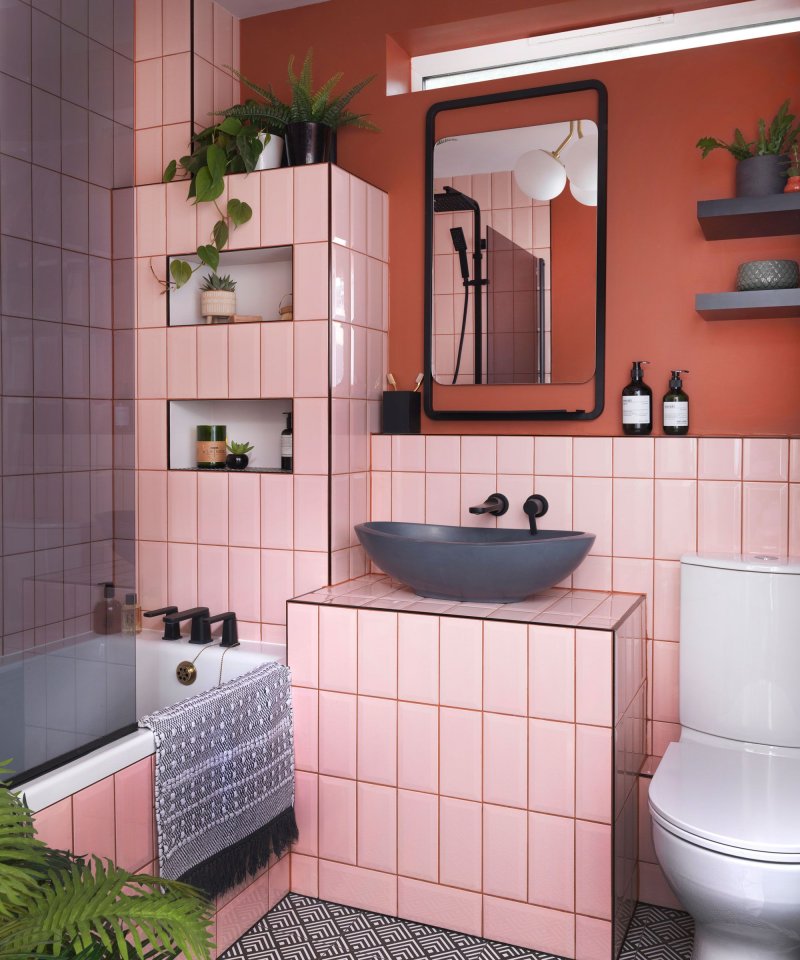 Pink bathroom