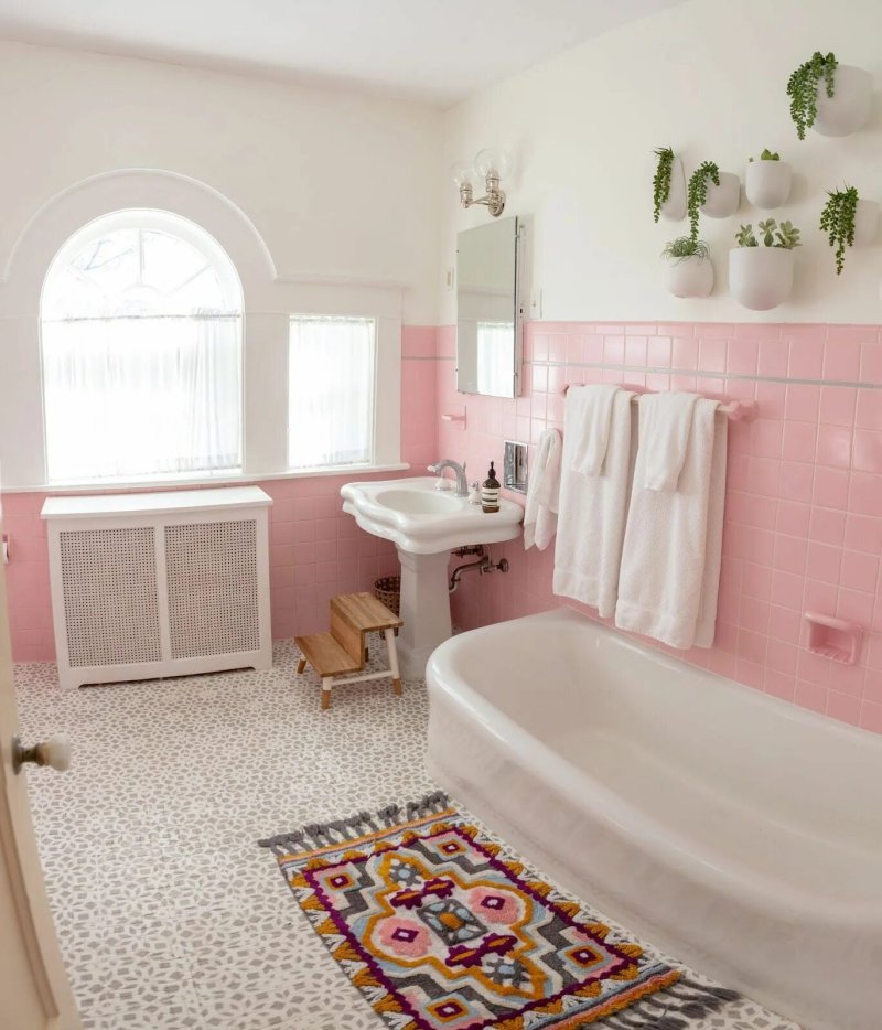 Pink bathroom