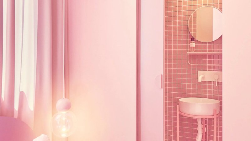 Pink bathroom