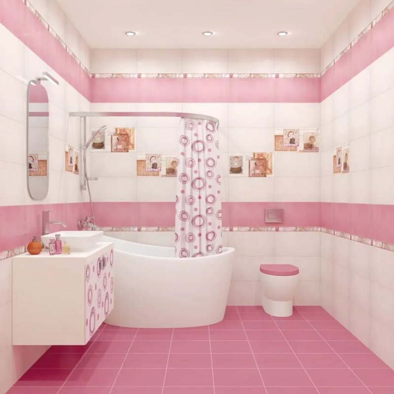 Pink bath