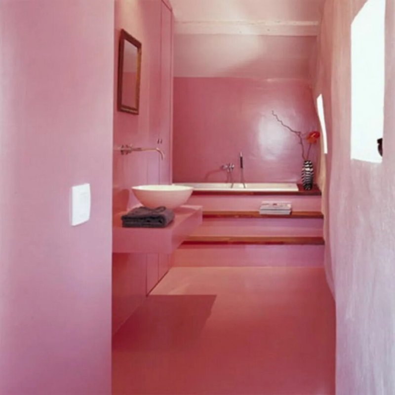 Pink bathroom