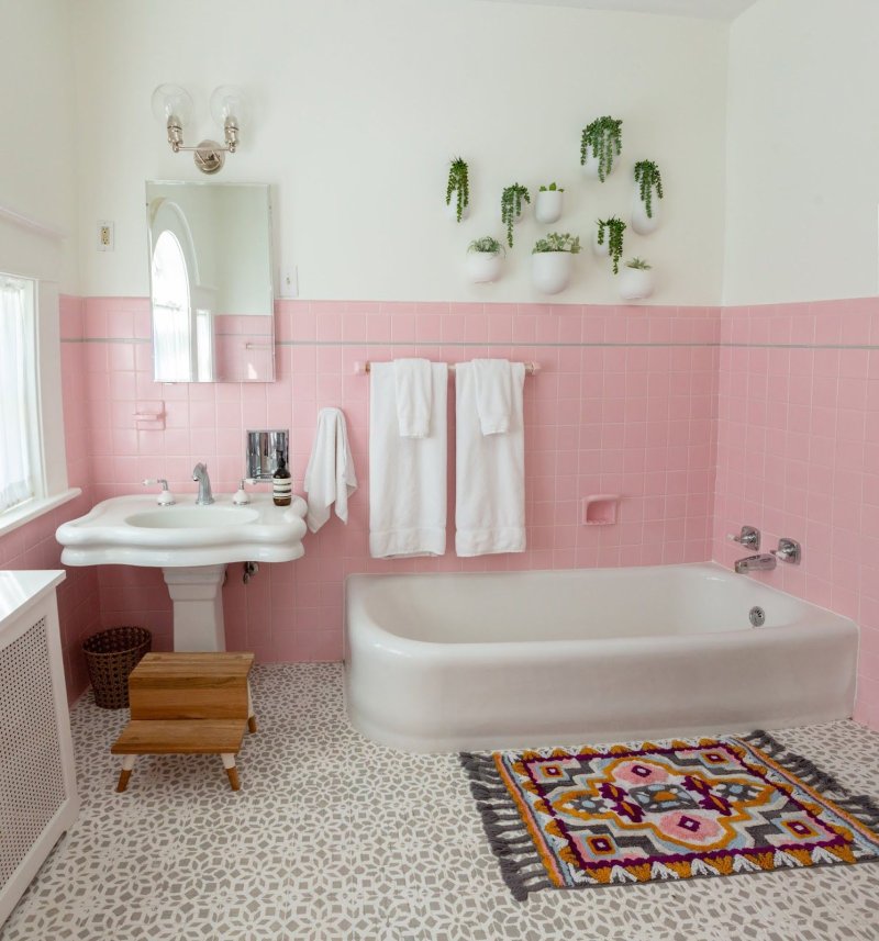 Pink bathroom