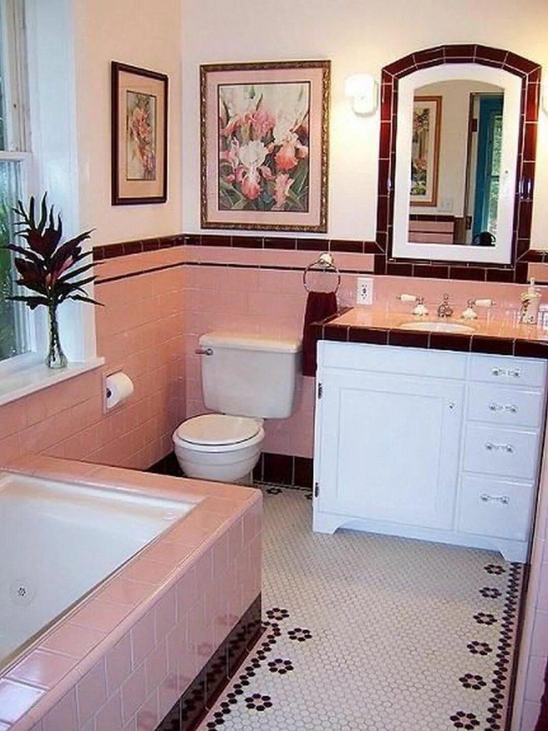 Pink bathroom