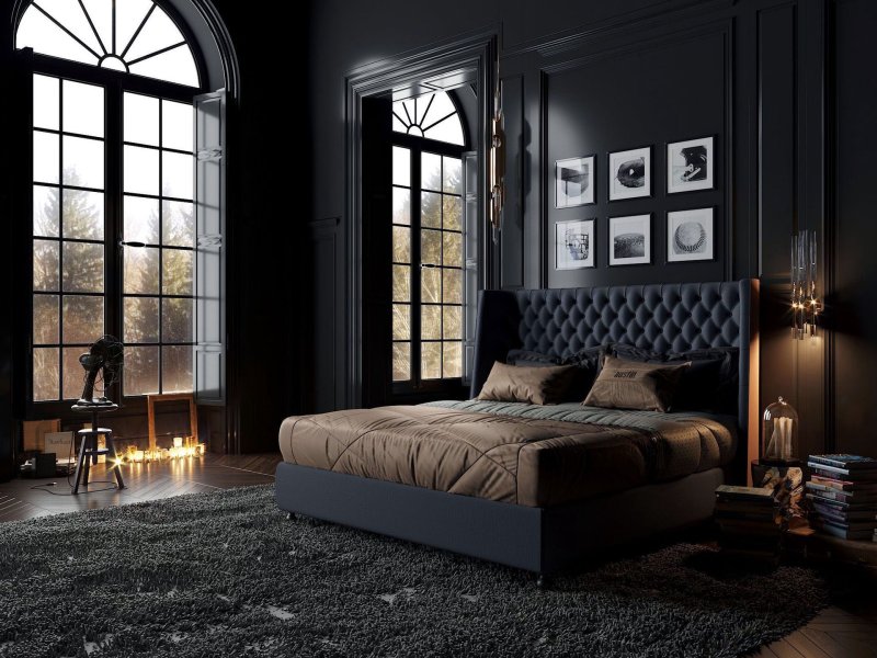 Black's -style bedroom