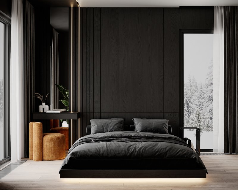 Male bedroom interior design