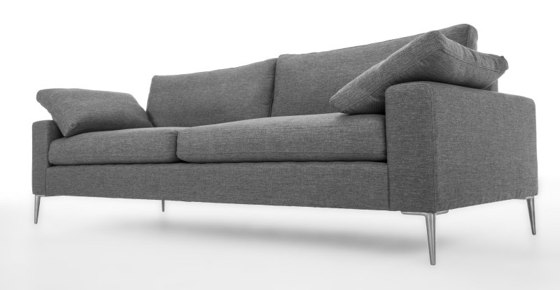 Gray sofa straight