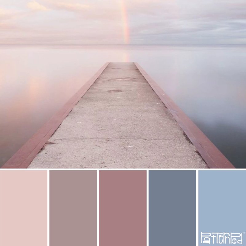 The combination of pastel shades