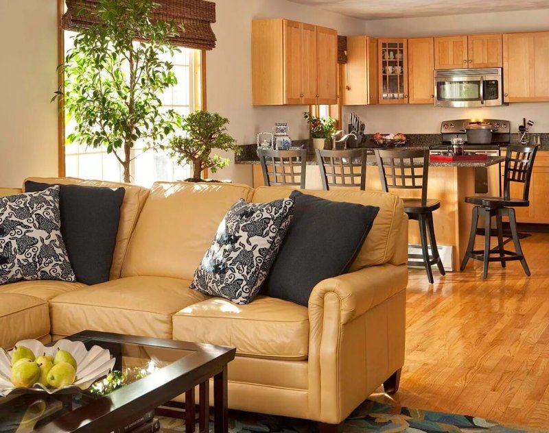 Cozy kitchen living room