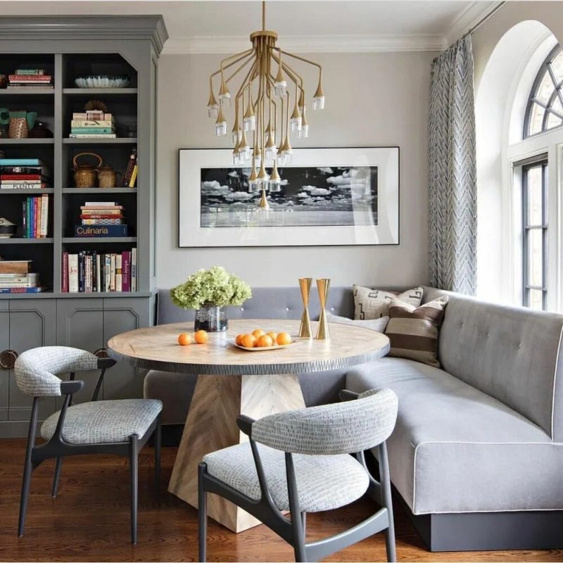 Sofa in the kitchen in the interior