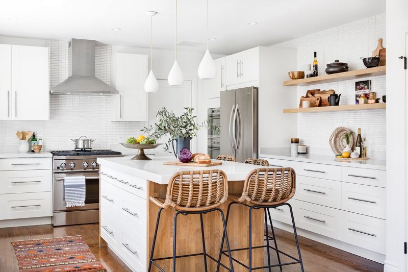 The interior of the kitchen