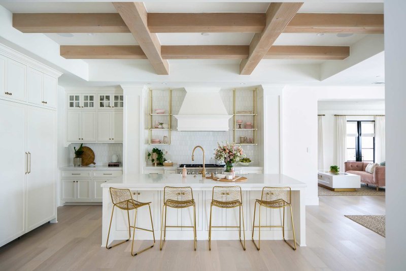 White kitchen in the interior