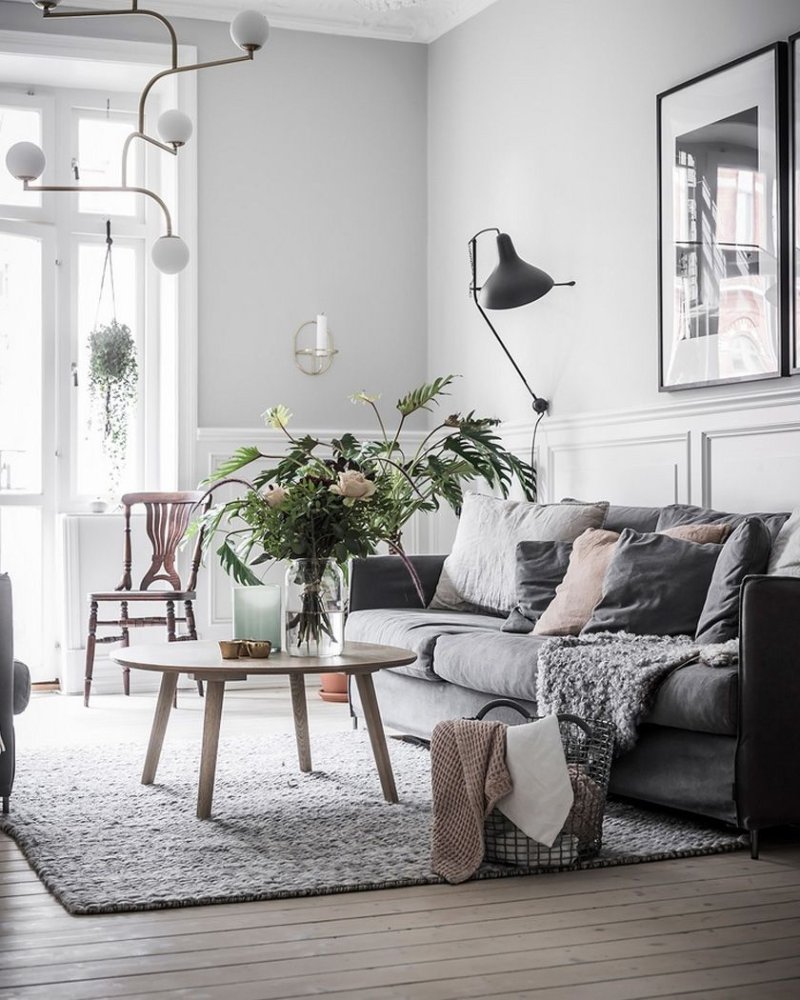 Scandinavian style in the interior of the apartment