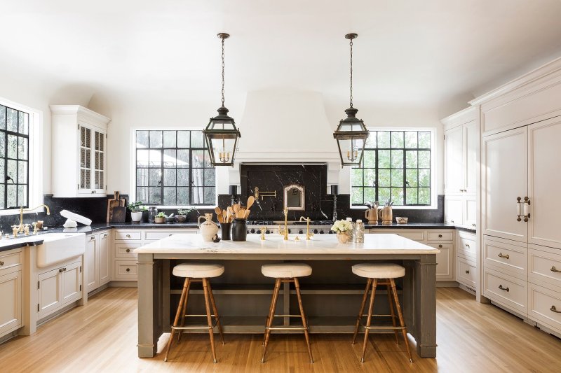 The interior of the kitchen