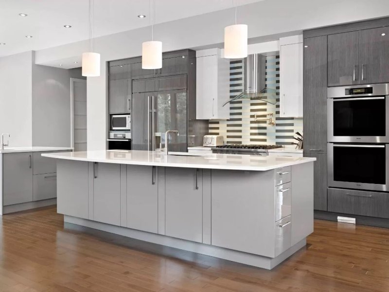 Kitchens in gray