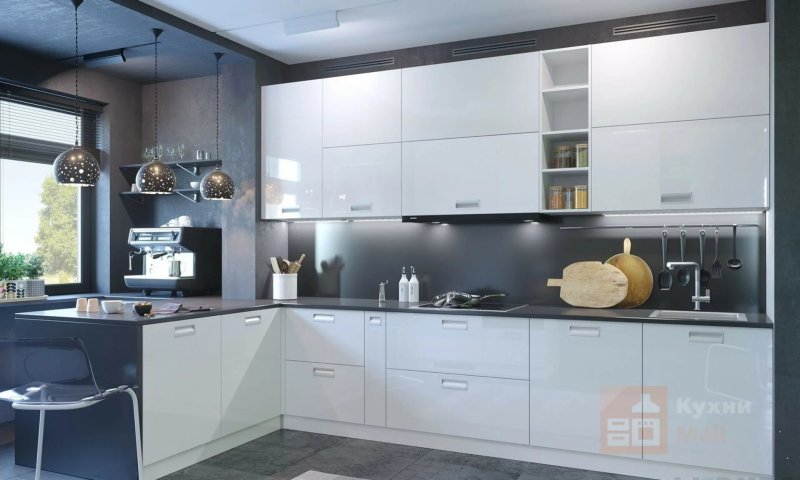 White kitchen Alvik Lux