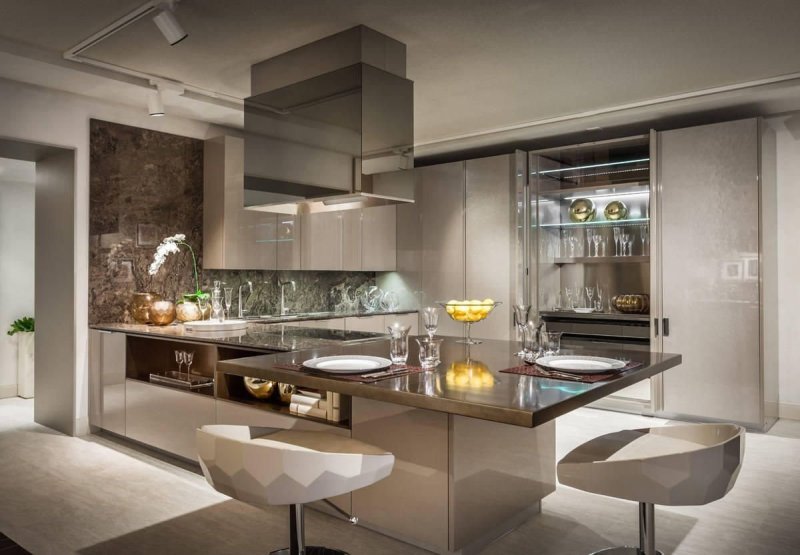 Dear kitchen in a modern style