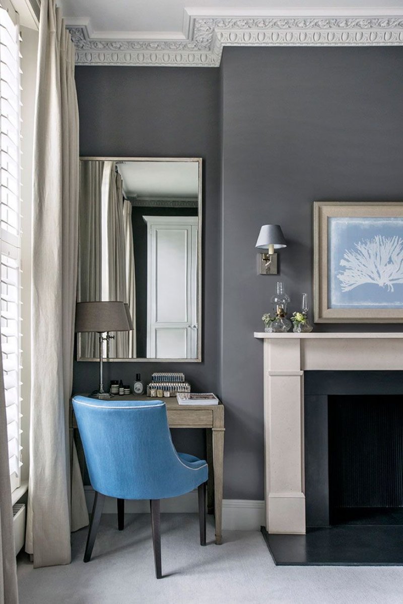 Interior gray walls