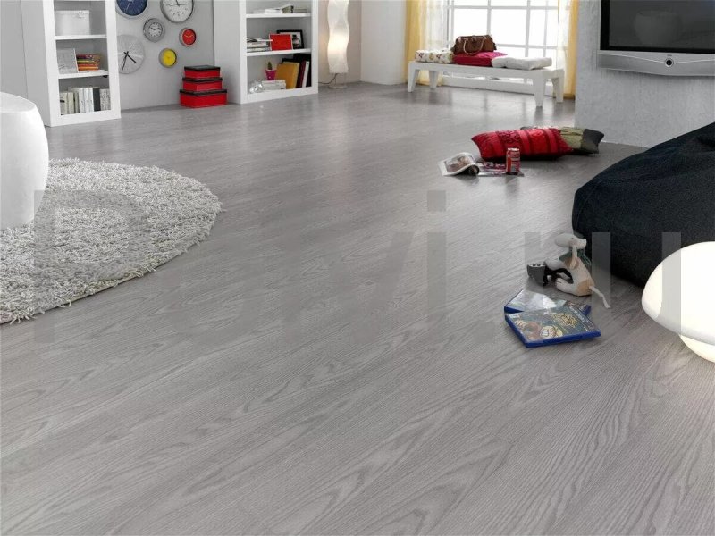 Laminate "Oak White Gray"