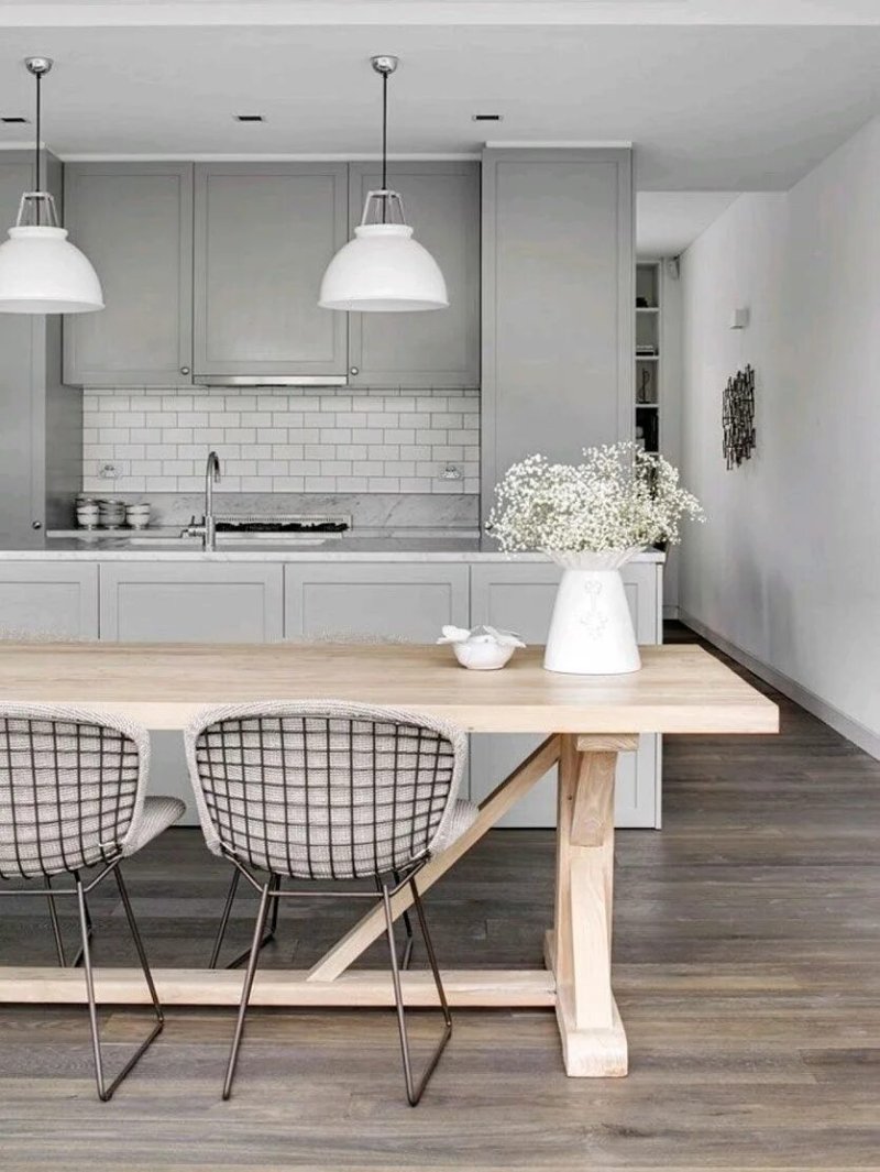 Scandinavian style in the interior of the kitchen