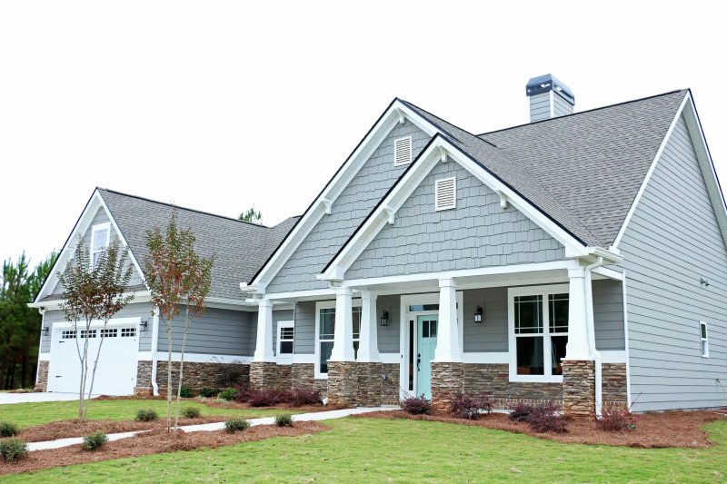 Gray Siding at the house