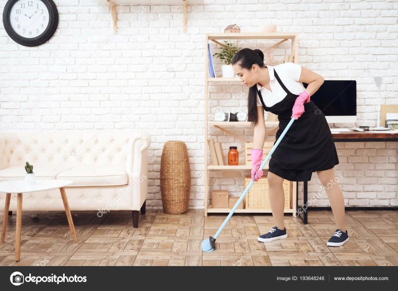 Cleaning in the house