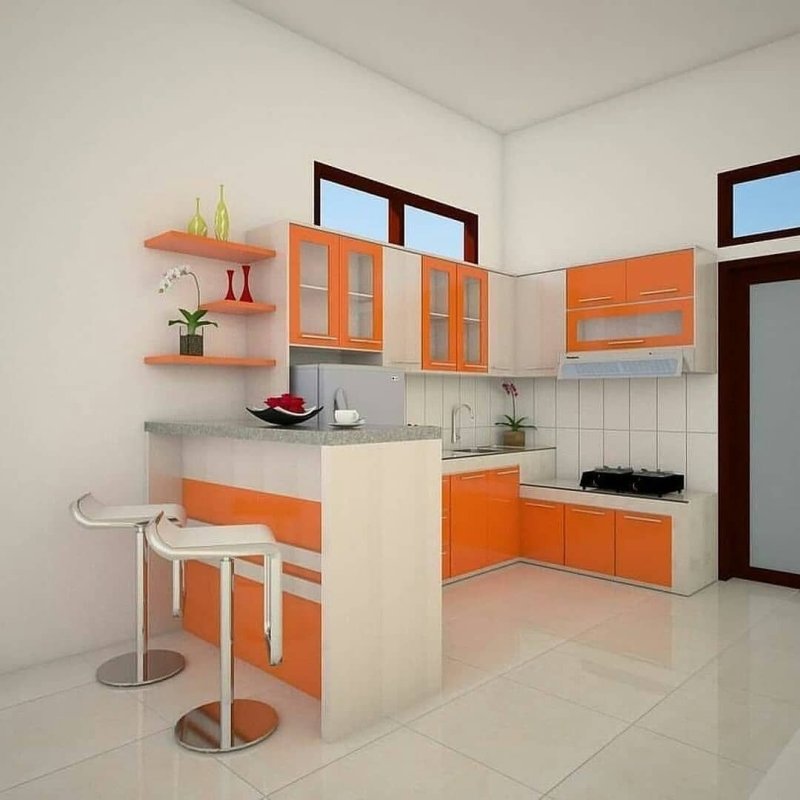 Orange kitchen