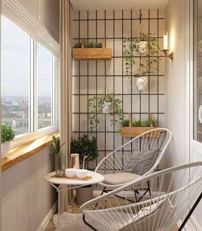 Interior balcony