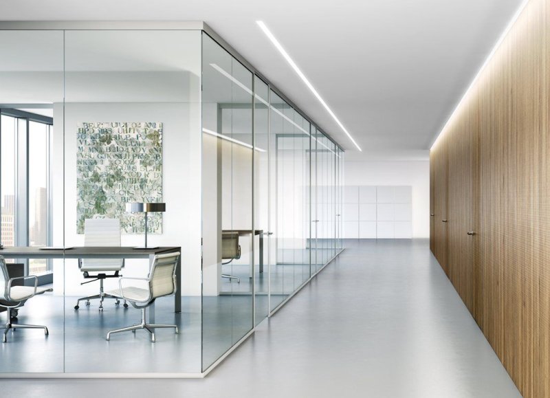 Glass partitions Office