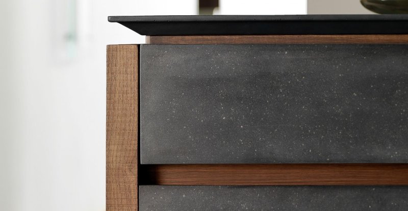 Black bedroom cabinet