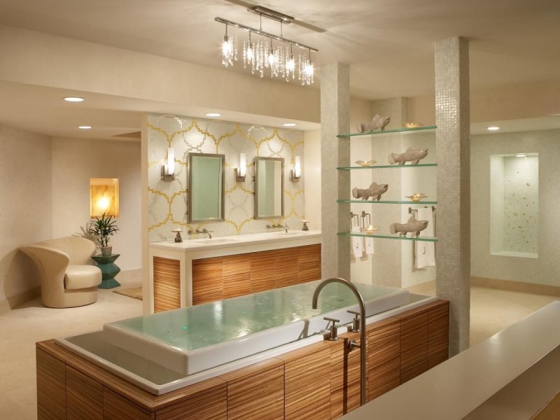 Design of large bathrooms