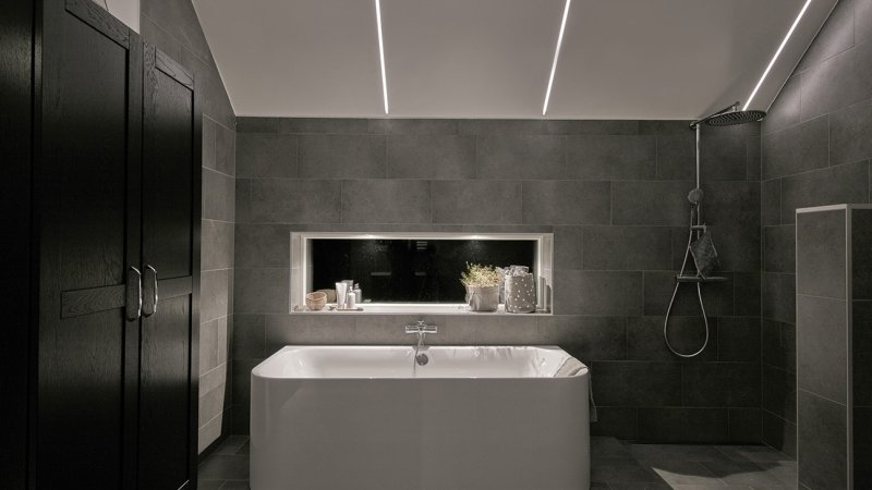 Gray bathroom