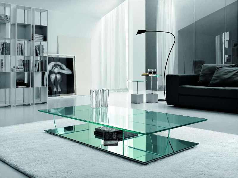 Glass coffee tables