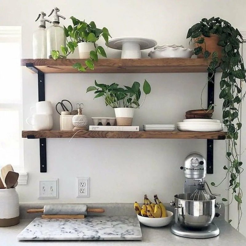 Kitchen shelves