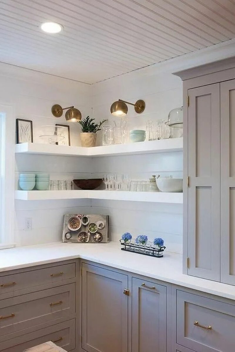 Kitchens with open shelves