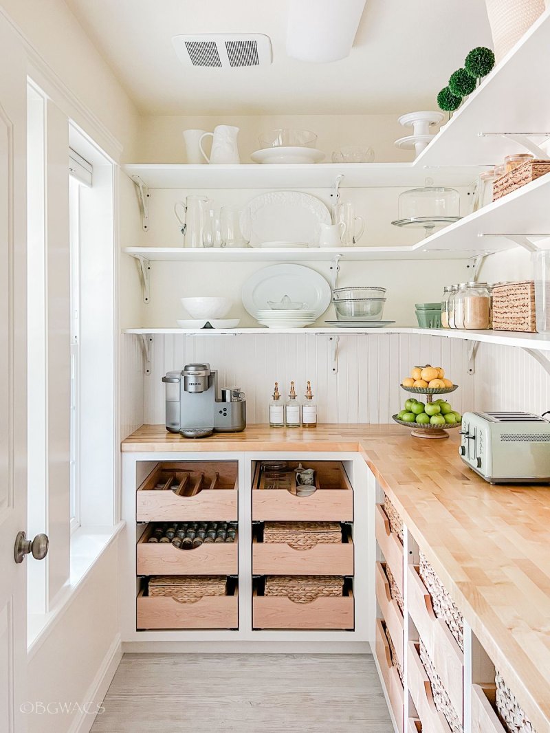 Pantry in the kitchen