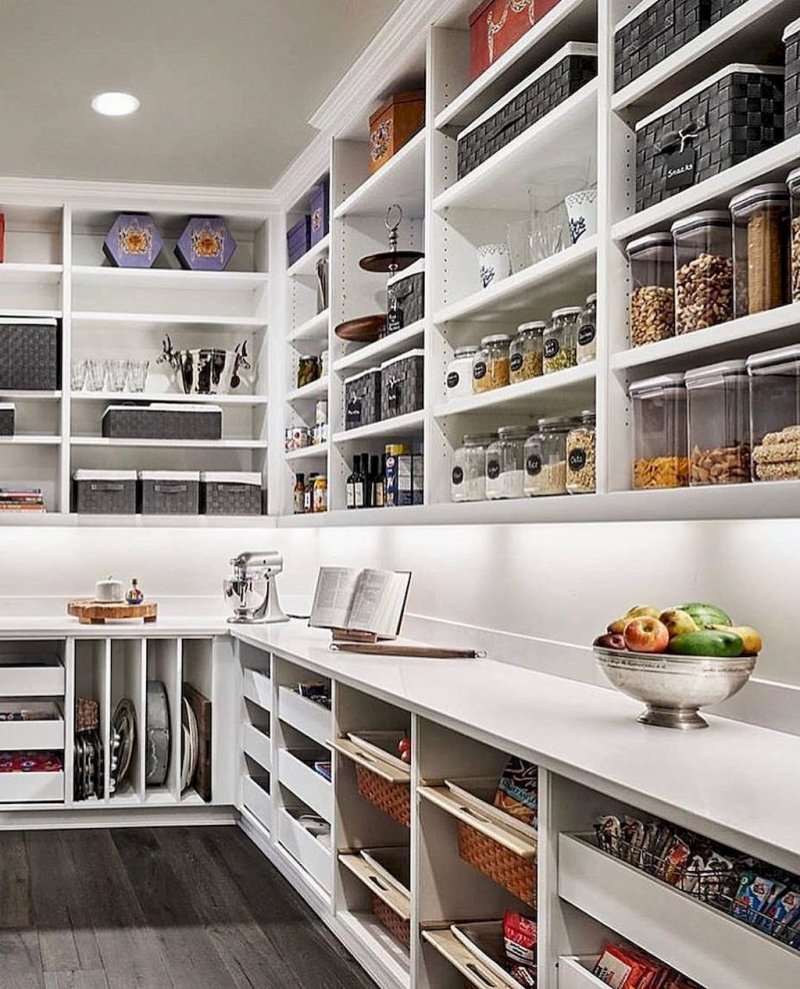 Pantry in the kitchen