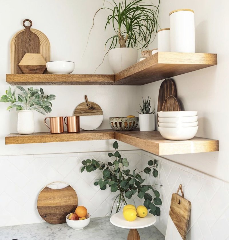 Kitchen shelves