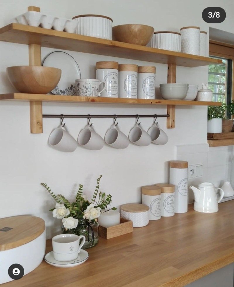 Shelf in the kitchen