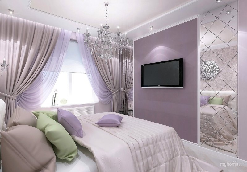 Lilac -tone bedroom