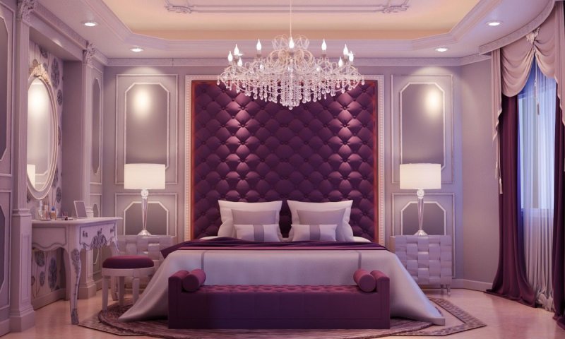 Glamor -style bedroom