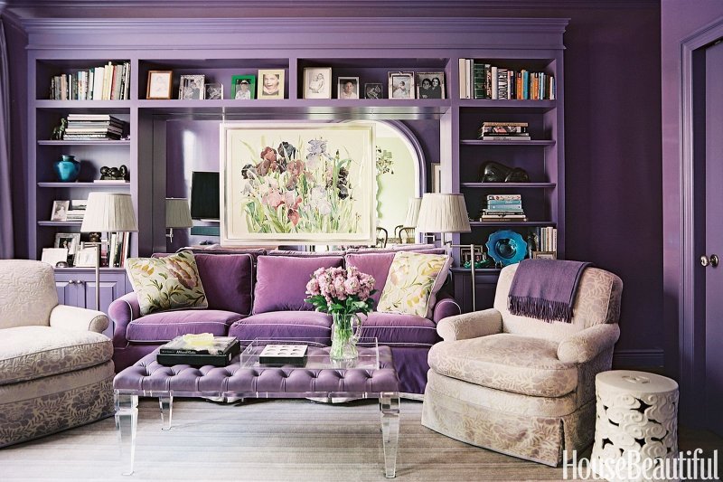 Lilac color in the interior