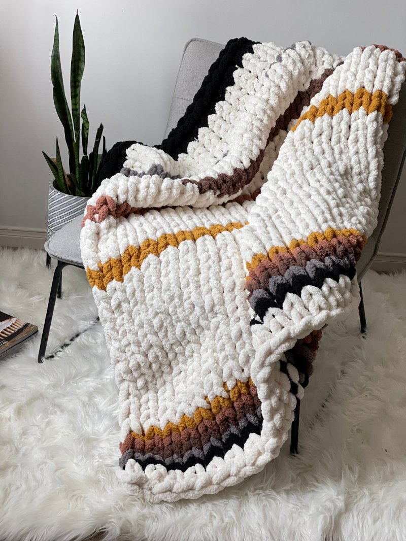 Knitted blanket