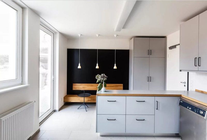 Gray kitchen Ikea