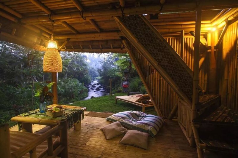 Bamboo house on Bali