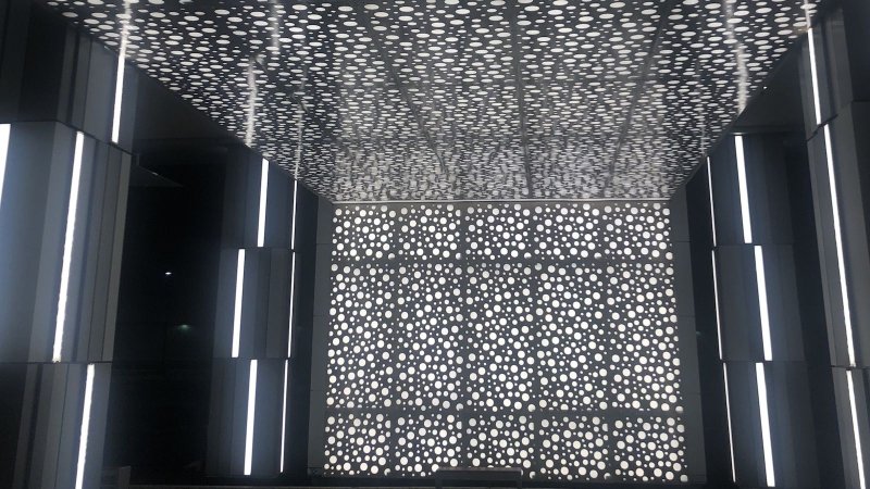 Perforated metal panels