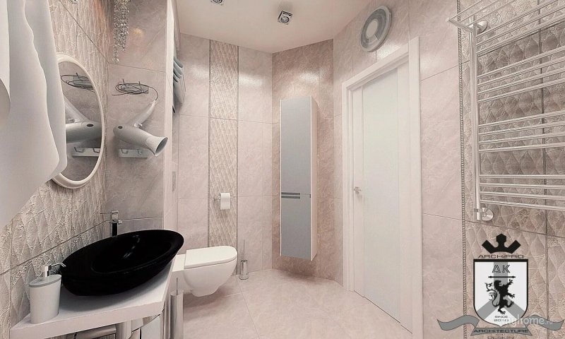 Kerama Marazzi in the interior of the bathroom