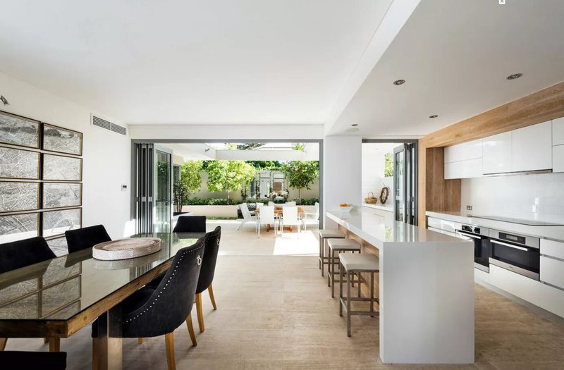 Dining room kitchen in a modern style