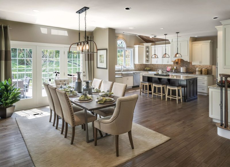 Kitchen-living room in a private house